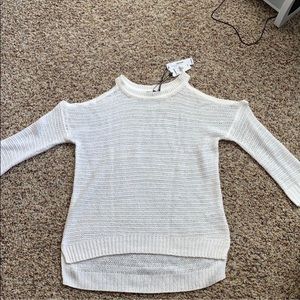 Express cold shoulder sweater